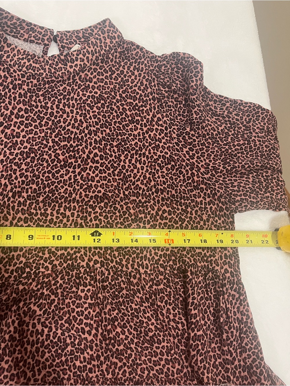 Destination Maternity Animal Print Babydoll Tunic Top - Large - Picture 7 of 9